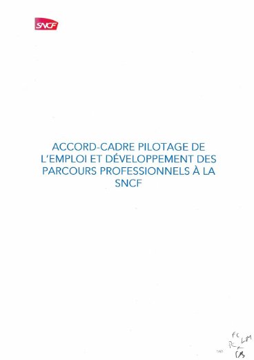 Première page : Accord-cadre pilotage de l'emploi et développement des parcours professionnels