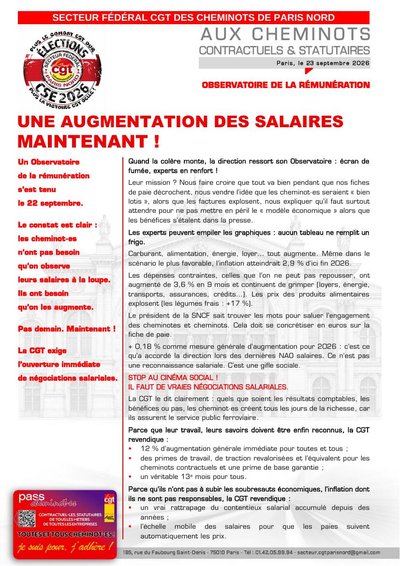Aperçu du tract : Une augmentation des salaires maintenant !